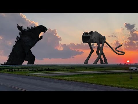 Catnap poppy playtime vs Godzilla