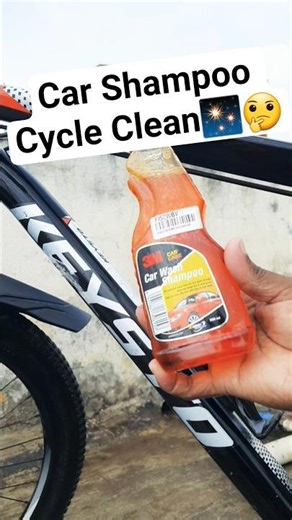 🚴Cycle Cleaning With Car Wash Shampoo 😱 | Bike Wash Hack Test & Result 🚴💦#shorts