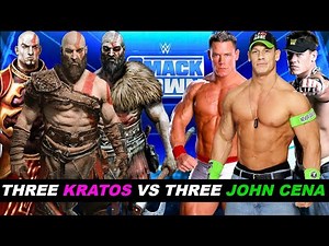 Can 3 Different Kratos Defeat 3 Different John Cena WWE 2K22
