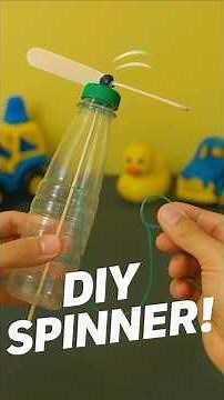 How to Make an Easy DIY Spinner Toy from a Plastic Bottle 🔥 Amazing Science Project for Kids!