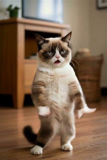 Grumpy Cat Dance 😾💃 | Meme Cat | #shorts #AI #viral #dance #dancingcat #grumpycat