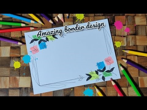 Border Design Tutorial | Border design Idea 💡