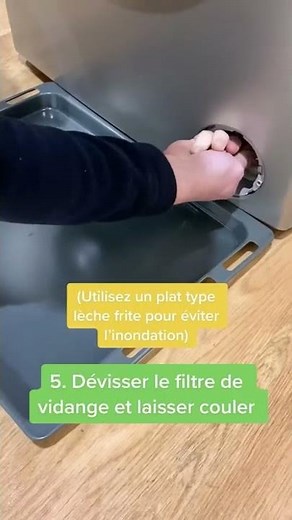 Emptying the water from a washing machine 🙌 #tutorial #tips