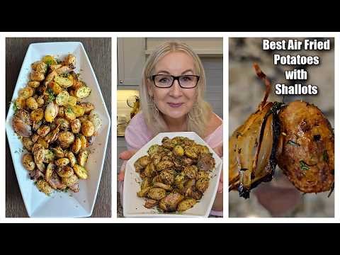 Best Air Fried Gold Baby Potatoes with Shallots