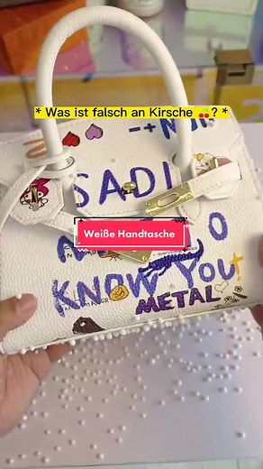 Was ist falsch an Kirsche 🍒? #tasche #handtasche #geschichte #kunden #unboxing #auspacken