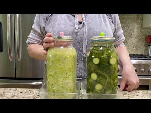 Sauerkraut making with fermentation Airlock lid. No mold forming by Magdi