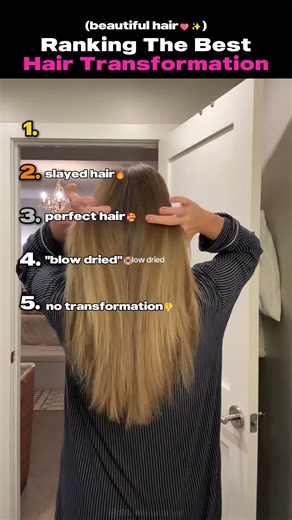 Ranking The Best Hair Transformation Trend #tiktoktrend #usa #shorts