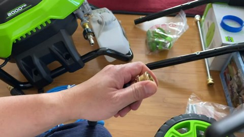 Twinkle Star 3/8" Quick Connect NPT to M22 14mm Metric Fitting for High Pressure Washer Gun and Hose, TWIS285