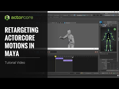 ActorCore Tutorial for Maya - Retargeting Motions for Maya
