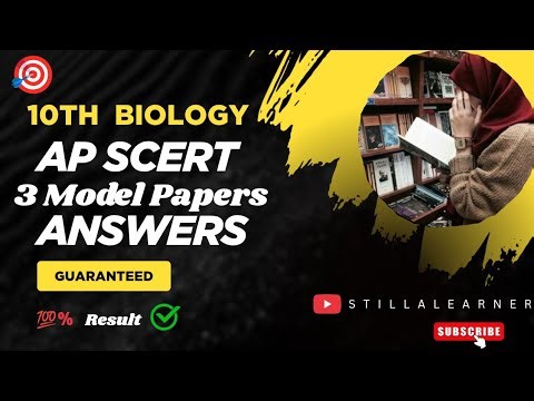 10th BIOLOGY 💯SCERT 3 Model Papers Answers | 10th SCERT Papers Solutions🔑 | 10th Class BIOLOGY Key🔐