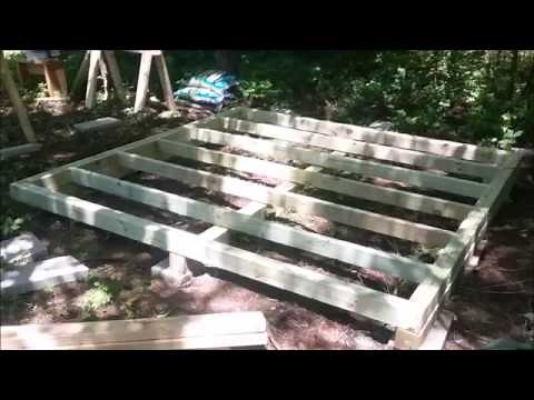 Building a shed Skid foundation