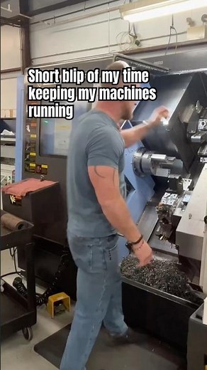 Production Machining: View Into Daily Life #cnclathe #cncmill #machine #machinist #cncmachine #job