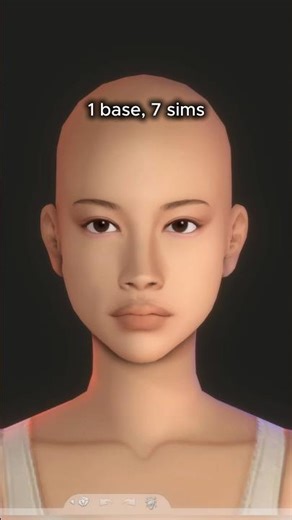 1 Base 7 Sims 🎨 The Sims 4 #shorts #sims4