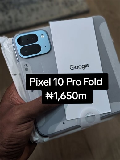 Meet the future of smartphones 🔥 The Google Pixel 10 Pro Fold — powerful, premium, and built for people who want something different. ✨ Massive 512GB storage ✨ Stunning foldable display for phone tablet experience ✨ Flagship Pixel camera system ✨ Smooth performance with Google AI features ✨ Premium design that stands out Condition: New (No Box) 💰 Price: ₦1,650,000 If you love innovation and top-tier Android experience, this is one of the most unique phones you can own right now. But let’s hear