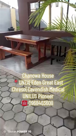 🌸 Female Boarding House Nangwenya Rd📍UNZA, Chreso,Eden Great East, Cavendish Medical Campus & UNILUS Pioneer campus🌸 0968403608 Spaces available in Room for 4 sharing.K1700/person per month. What Sets This BH Apart: • Modern BH with metal Beds, mattress & study desk • personal lockable wardrobe for each boarder • Wi-Fi • ZESCO power with solar backup • On-site Caretaker for cleaning • Borehole & Tank for uninterrupted water supply • ⁠Deep freezers • Gas Stoves • modern kitchen • ⁠microwave • 