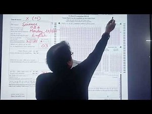 How To Fill the OMR Sheet during the examination