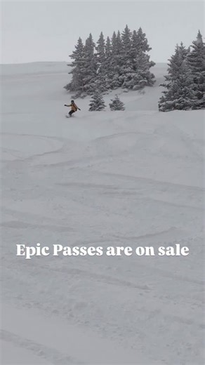 2026/27 Epic Passes are on sale now! New pricing for skiers and riders 18–30 just dropped — $649 for the Epic Local Pass or $869 for the Epic Pass gets you unlimited skiing and riding at Keystone and your favorite resorts like @breckenridgemtn, @vailmtn @skicrestedbutte, @beavercreek 37 more sweet destinations. Summit County stans, this one’s for you — the Summit Value Pass is $651 for unlimited laps at Keystone and Breck all season. Epic Pass Holders who buy early get ten Epic Friends Tickets t