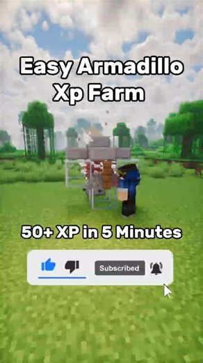 This Armadillo XP Farm is BROKEN 😱 #minecraft #shorts