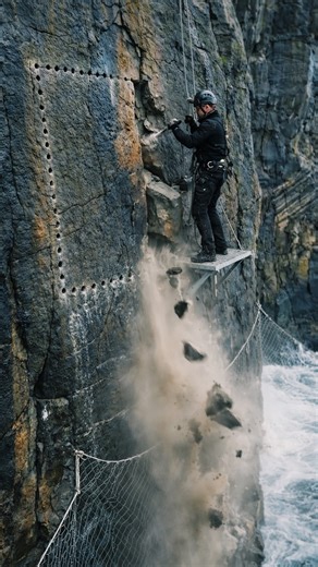 Camping Survival TV on Instagram: "Carving a Secret Sanctuary out of Solid Coastal Rock! 🌊⛏️ Follow For Next Part : @buildcraft.official @campingsurvival_tv In this incredible journey of craftsmanship and endurance, I take on the ultimate challenge: carving a fully functional luxury home directly into a massive seaside cliff. Using only hand tools and pure determination, I transform raw, solid rock into a hidden sanctuary right where the ocean meets the land. This video showcases the entire pro