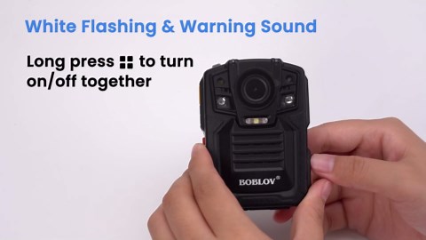 BOBLOV D7 2K Body Camera, 2 * 1950mAh Batteries with Charging Dock, IP67 Waterproof, Body Camera with Audio and Video Recording, 170° Wide-Angle, Night Vision for Security Law Enforcement(128G)