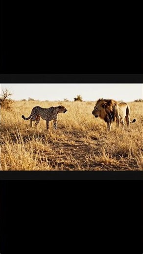 🦁 Lion vs Cheetah | Real Wildlife Encounter | Raw Documentary Footage 🐆