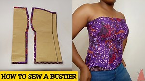 How to sew a Bustier Blouse easily | Stitch-a-dress