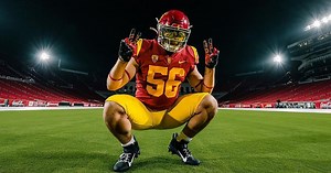 Arlington (Va.) three-star defensive lineman Elijah Hughes commits to the USC Trojans