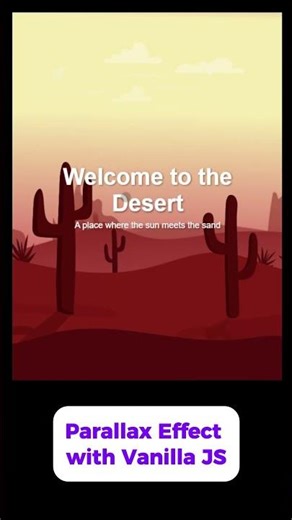Parallax Effect con Vanilla JS HTML + CSS