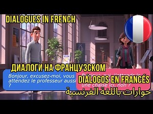 10 Simple French Conversations for Beginners (A1-A2) | At University 🎓