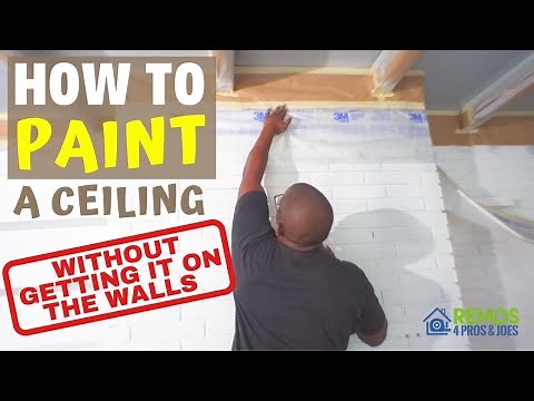 How to Paint A Ceiling Without Getting it on the Walls