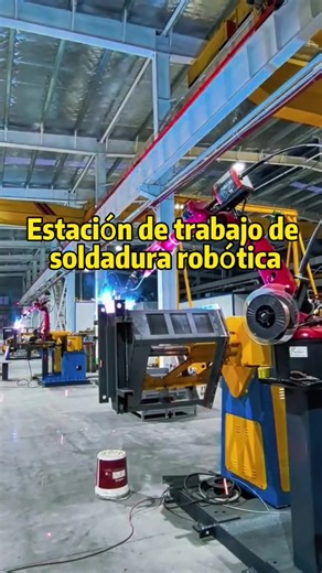 Welding robot workstation#Industrialrobot#industrialautomation#Nonstandarautomationcustomization#Handlingandpalletizingrobot#Yuantoustrengthmanufacturer