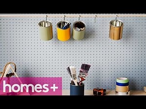PAINT CAN DIY IDEA #3: Mini storage can solution - homes+