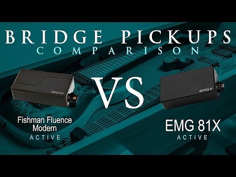 Fishman FLUENCE MODERN (ceramic) vs EMG 81X - Active Bridge Pickup Guitar Tone Comparison Demo