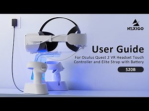 NexiGo S20/S20B Charging Dock for Oculus Quest 2, Instructions