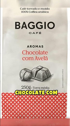 Baggio Café Café Torrado e Moído Aroma de Chocolate com Avelã