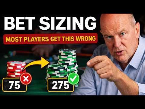The Truth About Bet Sizing in Poker (Most Players Get This Wrong)