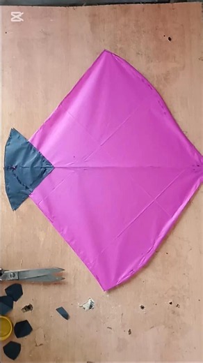 How to make a Tedy pan kite 🔥#kitemakingathome