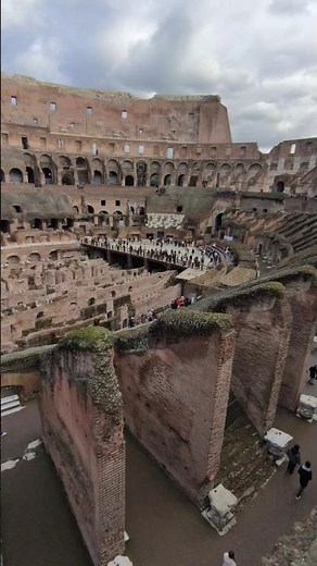 Inside the Colosseum in Rome