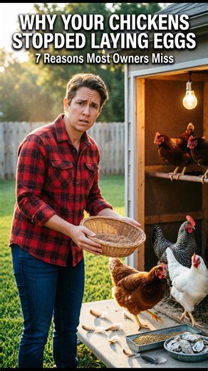 Why Your Chickens Suddenly Stopped Laying Eggs (And How to Fix It Fast) “Your chickens didn’t quit. Something changed. And if you don’t fix it fast, you could lose weeks of egg production.” If your egg basket suddenly went empty, this isn’t random. Chickens are biological machines — and when production stops, there’s always a reason. Let’s break it down like a professional breeder. 🥚 1. SEASONAL LIGHT DROP (Most Common Cause) Chickens need 14–16 hours of daylight to lay consistently. When dayli