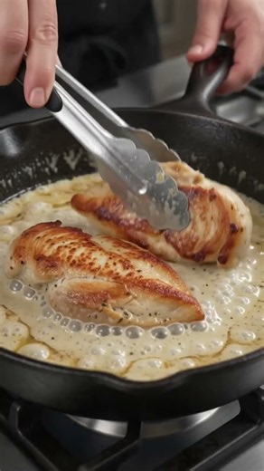 Creamy Garlic Parmesan Chicken that's rich, juicy, and packed with flavor! 🍗✨