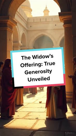 Discover the powerful lesson behind the widow’s two coins—where real generosity is measured by the heart, not the amount. #BibleStory #Generosity #Faith #Inspiration #LifeLessons #TrueGiving