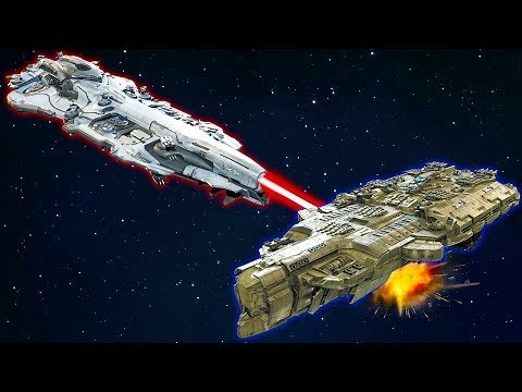 We Battled MASSIVE Space Battleships! - Deep Space Battle Simulator Multiplayer