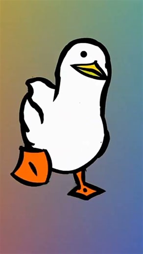 Walking duck with rainbow screen#walking duck#bestclashbattlewhowillfreefie