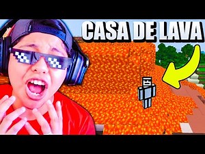 24 HOURS IN A LAVA HOUSE IN MINECRAFT 🏠🔥 | We almost died... | Pathofail