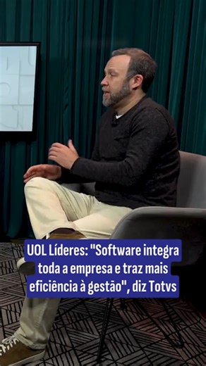 UOL Líderes: "Software integra toda a empresa e traz mais eficiência à gest
