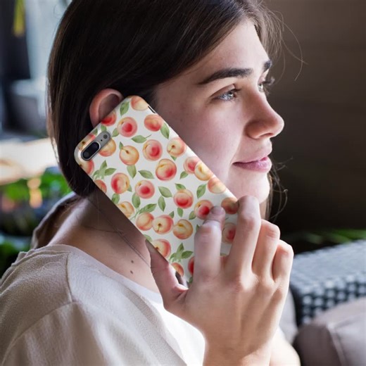 Watercolor Peach Seamless Pattern, Digital Paper (instant Download) - Etsy