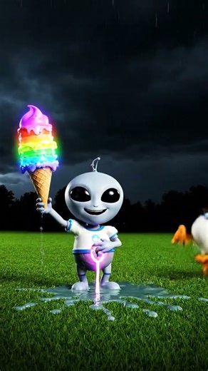 Baby Alien Wins With Bellybutton Ice Cream #italianbrainrot
