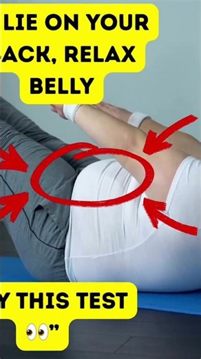 Your Belly Can’t Lie 😅 Try This Test #shorts #coreworkout