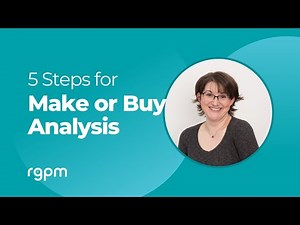 5 steps for Make or Buy Analysis