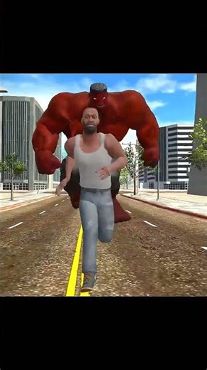 THOR VS RED HULK 🥺😟 IN INDIAN BIKE DRIVING 3D#gta#trending#shortsfeed#virlshort#gaming#franklin